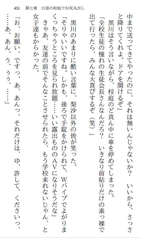 生徒会長・梨沙(5) ～全校生徒編～