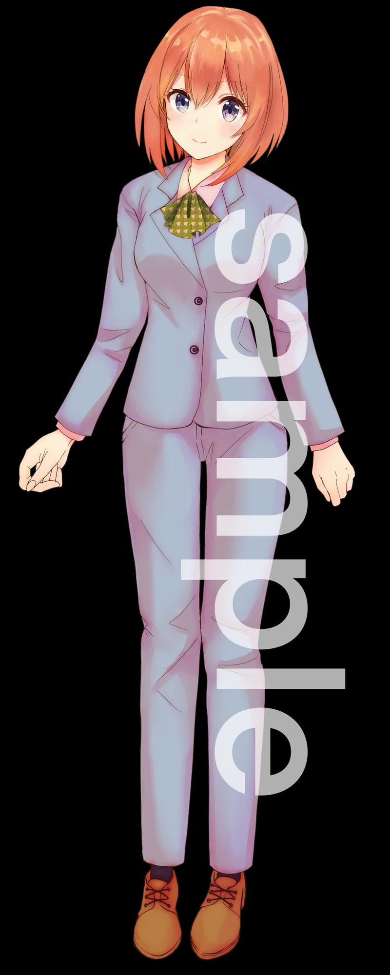 教師・OL風立ち絵9