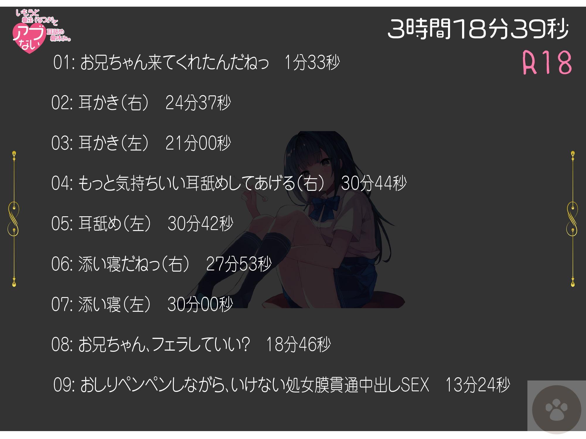 いもうと夏生(なつき)と危ない耳舐め夏休み。おにぃちゃんっ、んふふっ、あたし、もっと気持ちいいこと知ってるんだっ。
