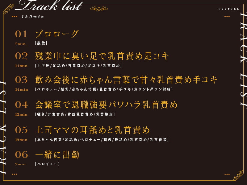 低音ボイスのパワハラ上司による乳首責め