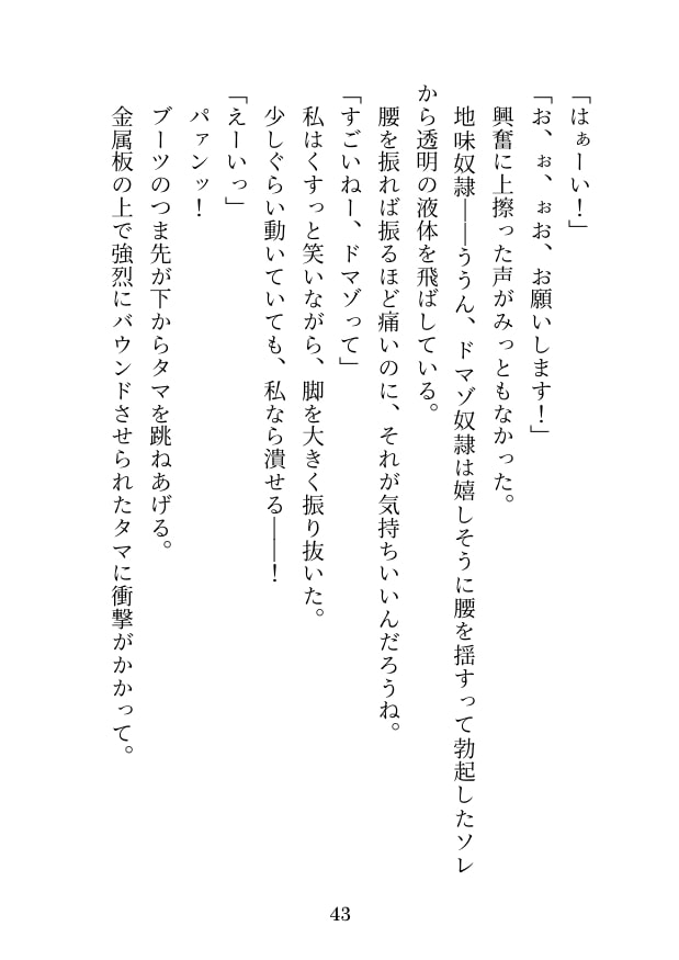 私は金蹴り去勢屋さん(鉄火編&捲土編)