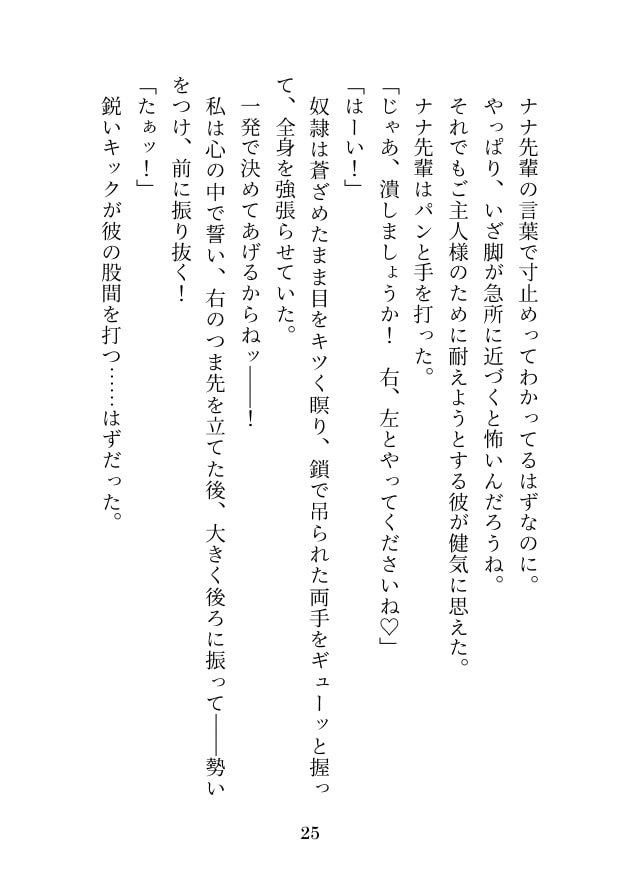 私は金蹴り去勢屋さん(鉄火編&捲土編)