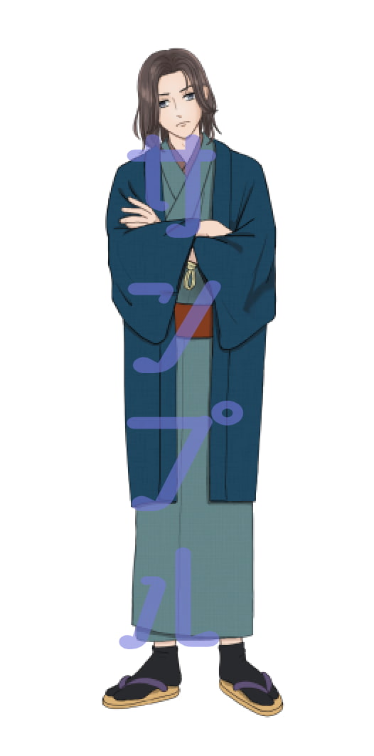 立ち絵素材6 和装の男性