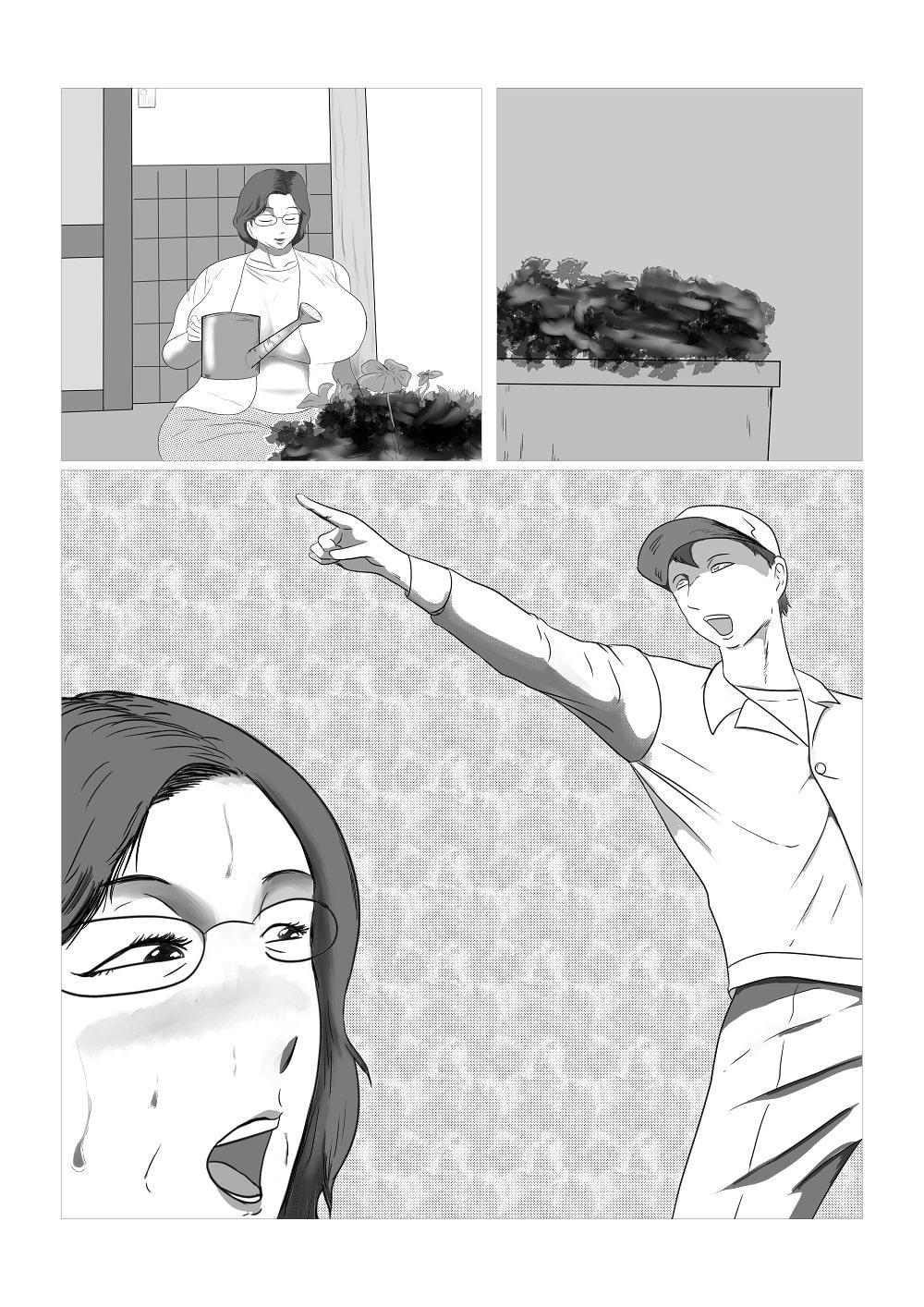 夫は銀行勤めで経済的にはそれほど困ってはいないが趣味のガーデニングや孫のために内職をする五十路熟女と若者が午前中からエッチする話