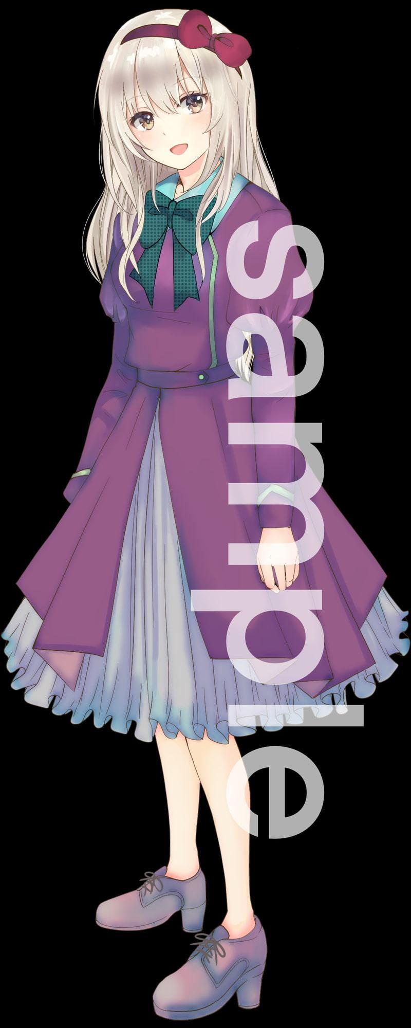 ファンタジー衣装の少女立ち絵8