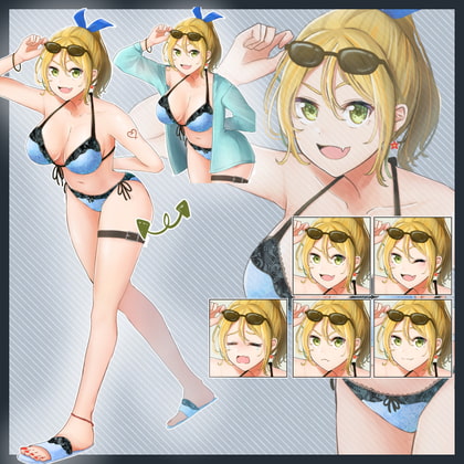 水着ギャル立ち絵