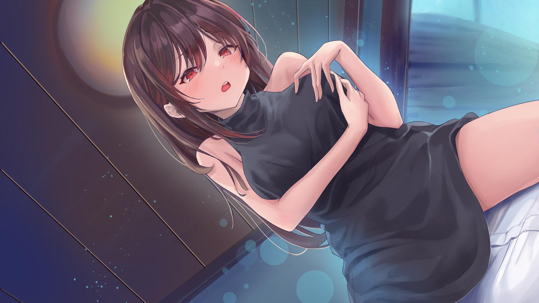 傘、雨、お姉さん