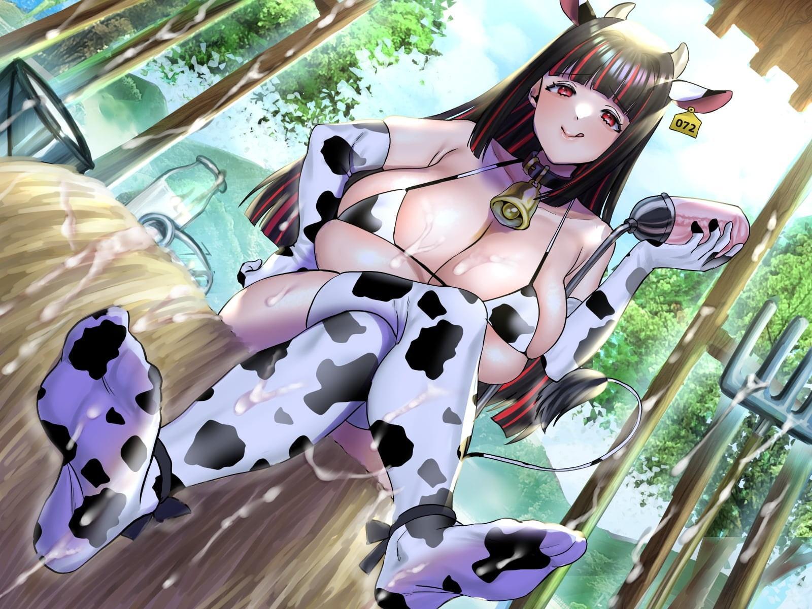 ママ牛怪人の♪ヒーロー精子♪バブバブ搾乳