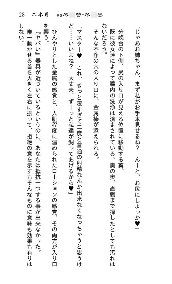 ボイスロ○ドvsマゾマスター 敗北確定三本勝負