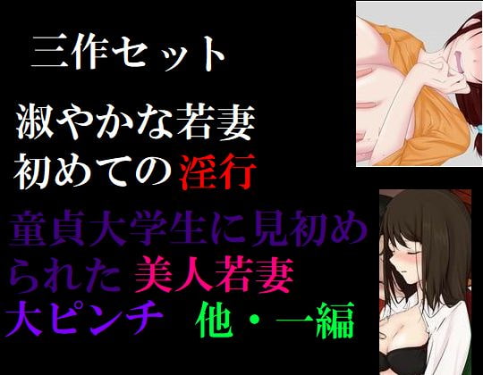 三作セット 童貞大学生に見初められた美人若妻大ピンチ 他二編