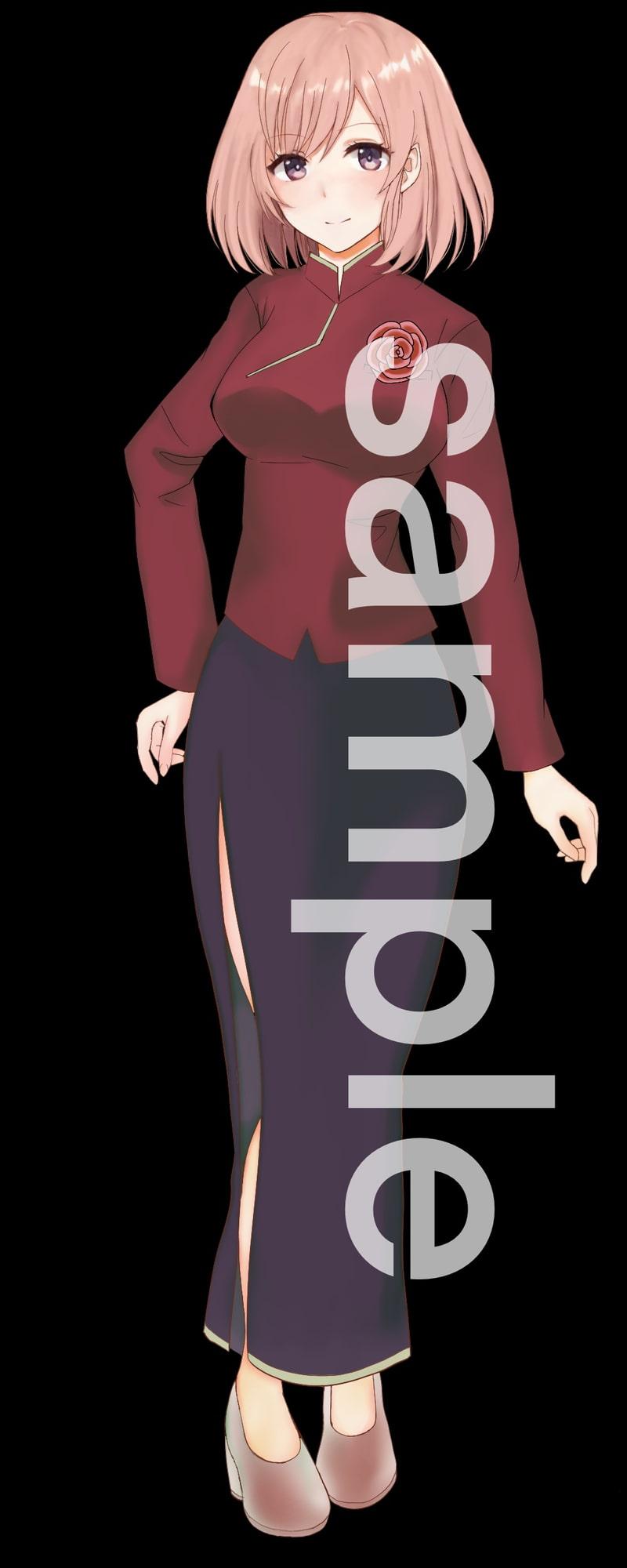 教師・OL風立ち絵10