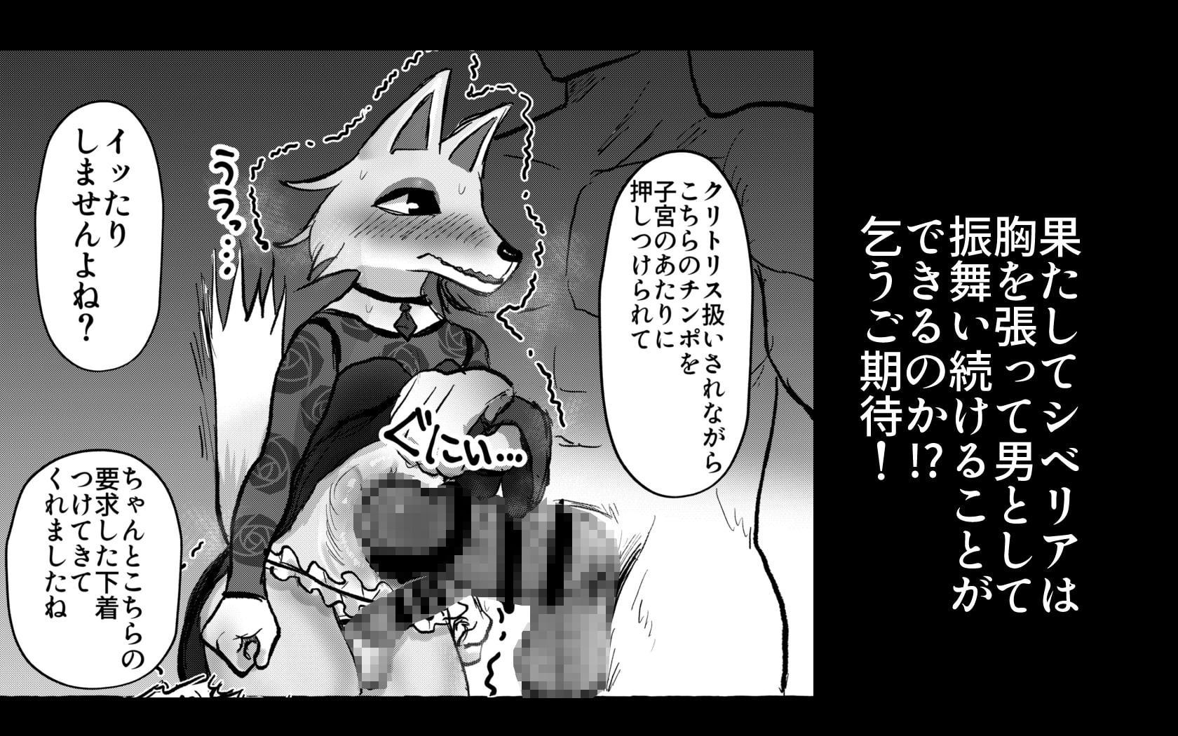 壮年男オオカミの雌シベに雌性自覚教育