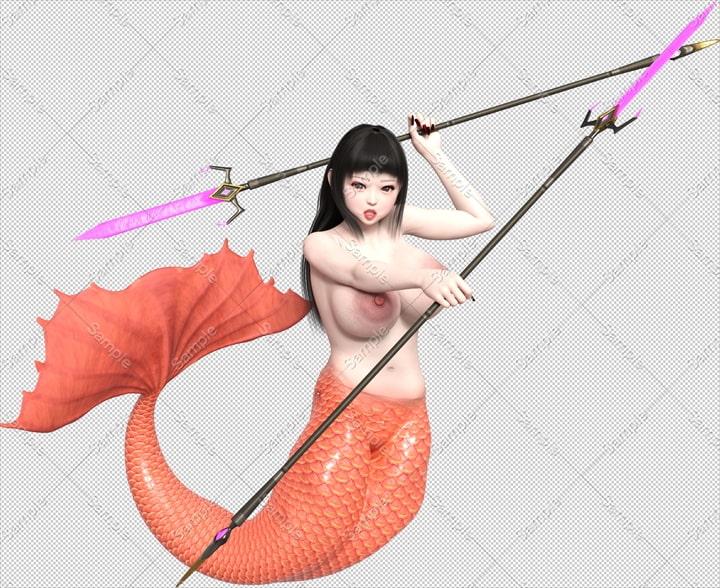 素材屋☆歌う宝石箱☆画像素材(マーメイド)