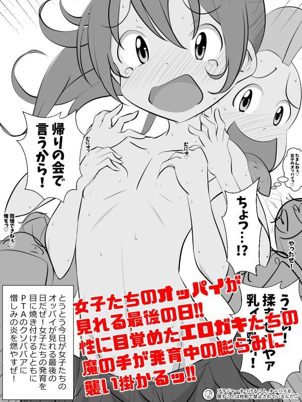 ブラジャー禁止の学校なので体育の着替えの時間に女子たちのオッパイが見放題な件【総集編】