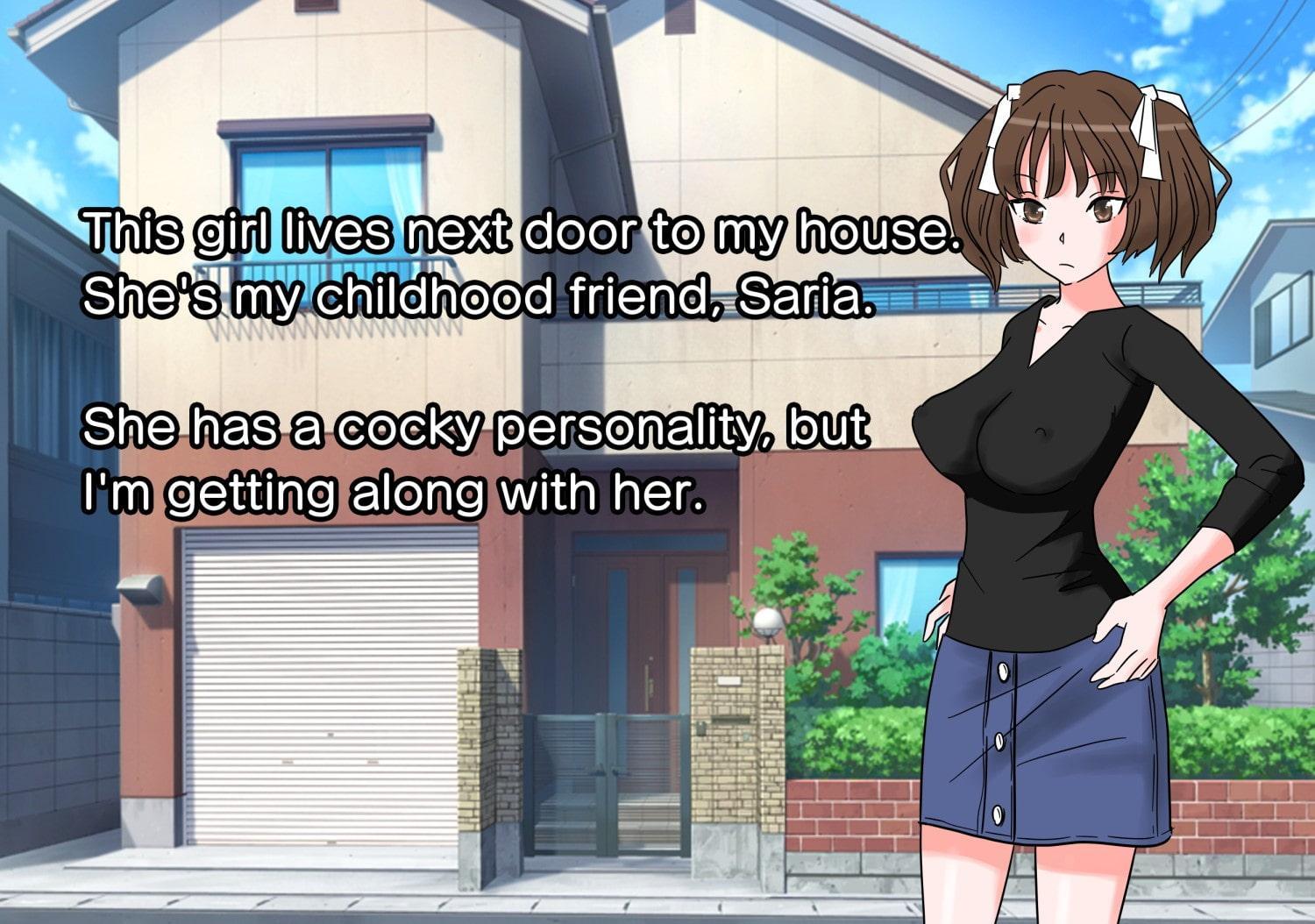 About my cocky childhood friend having sex with me