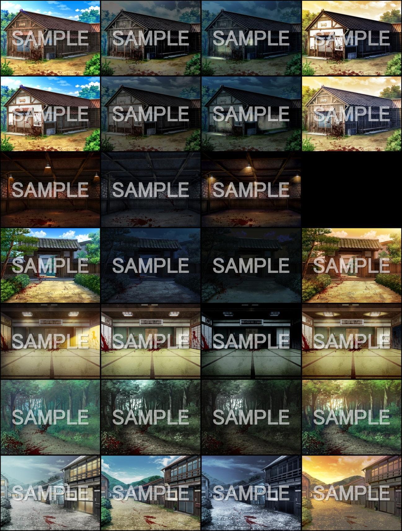 みにくる背景CG素材集『田舎ホラー編』part01