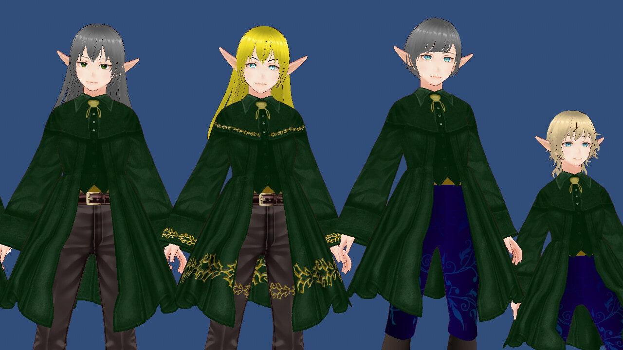 VRoidモデル「エルフ村」