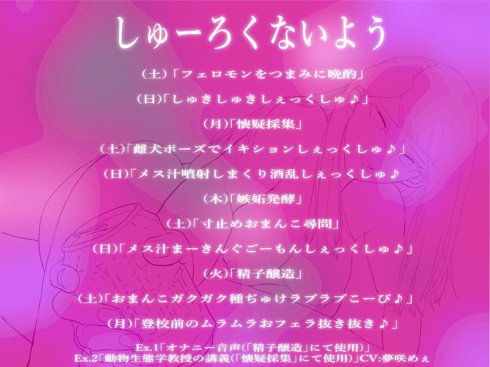 【クール⇄酔デレ】酒と大学と女汁とマ〇コ ～週末の性獣JD「鷺宮先輩」と送る液だくびちゃびちゃSEXライフ～【KU100】