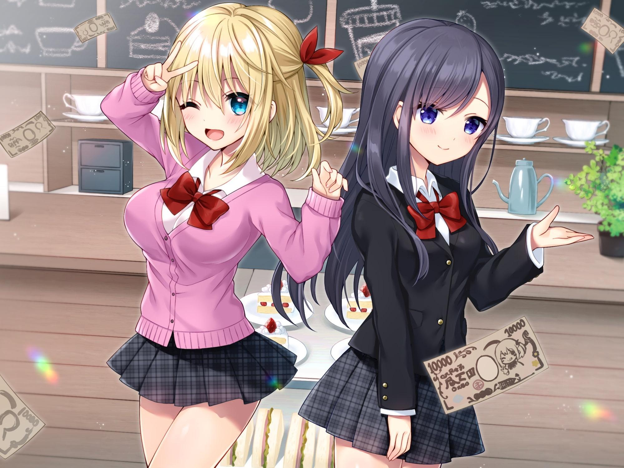 JKおま〇こトラップ!-コーヒー1杯10万円!?生ハメおま〇こ注文しちゃえ♪【KU100】