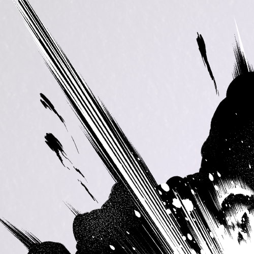 素材をどうぞ『モノクロの爆発05』