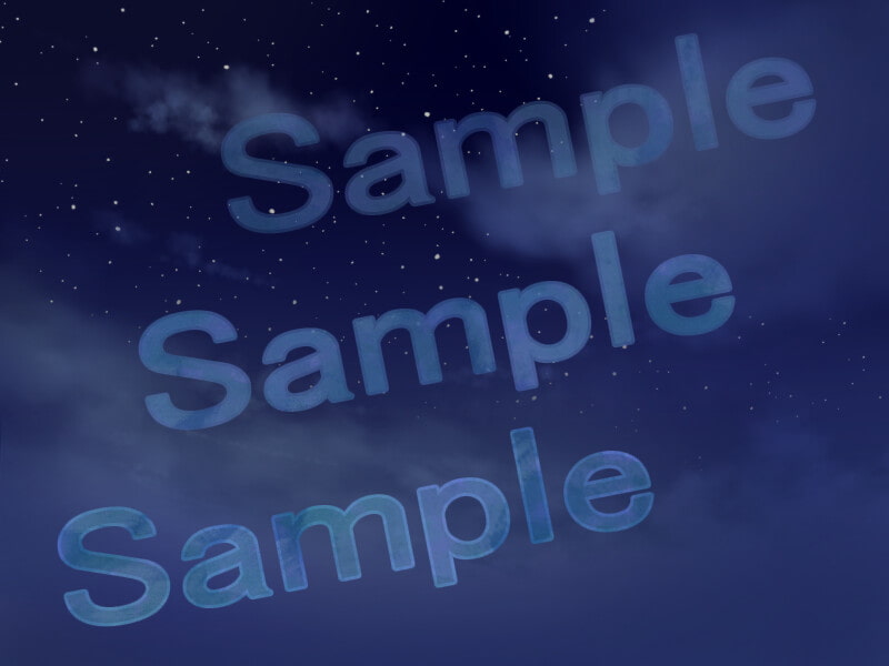 背景素材 冬の空(青空/夕空/夜空/曇り空)