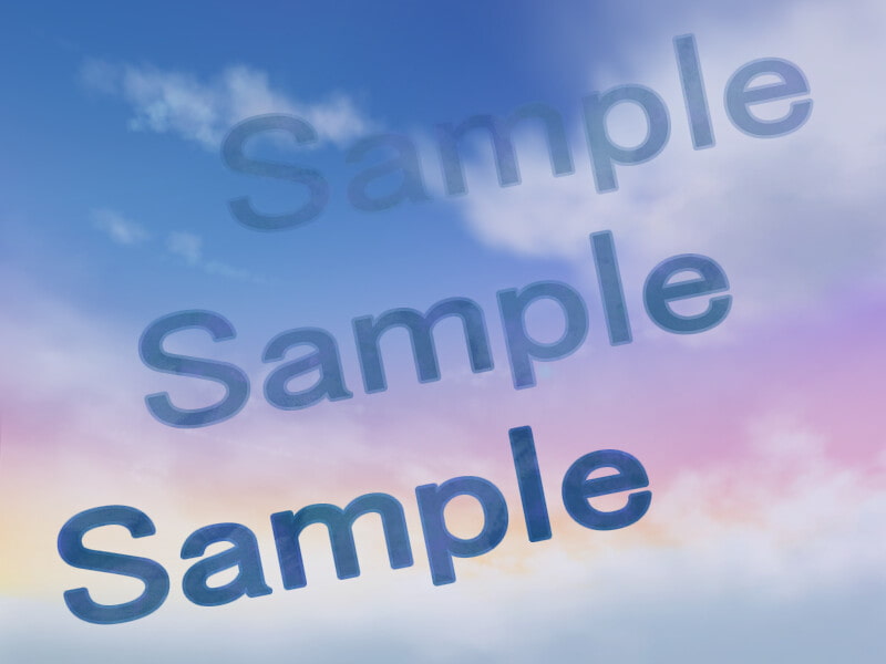 背景素材 冬の空(青空/夕空/夜空/曇り空)