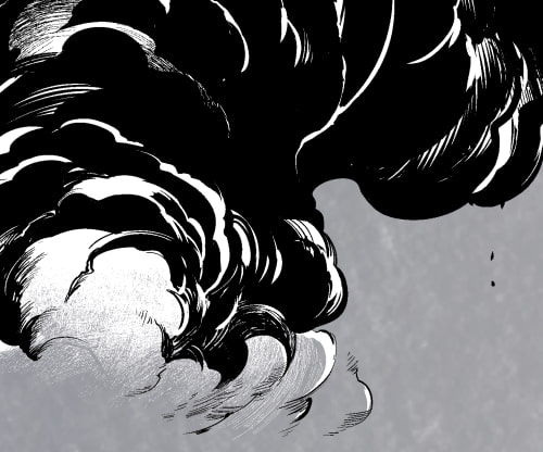 素材をどうぞ『モノクロの爆発07』