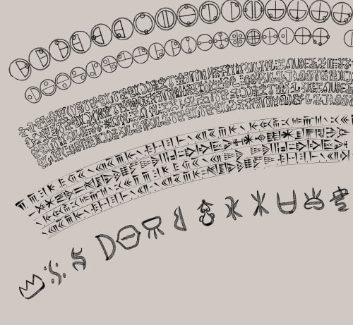 素材をどうぞ『古代文字セット』