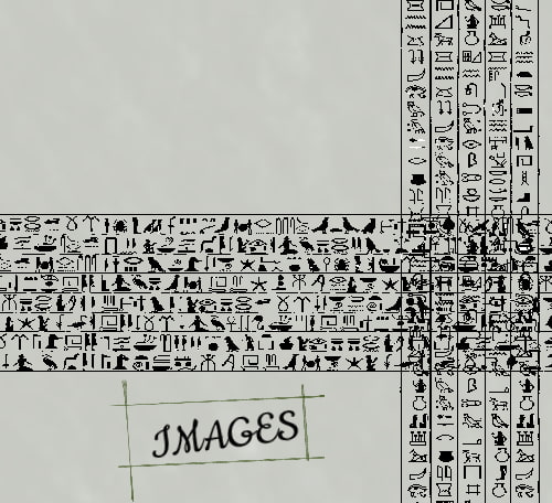 素材をどうぞ『ヒエログリフ(エジプト古代文字)』