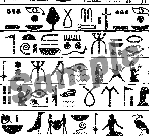 素材をどうぞ『ヒエログリフ(エジプト古代文字)』