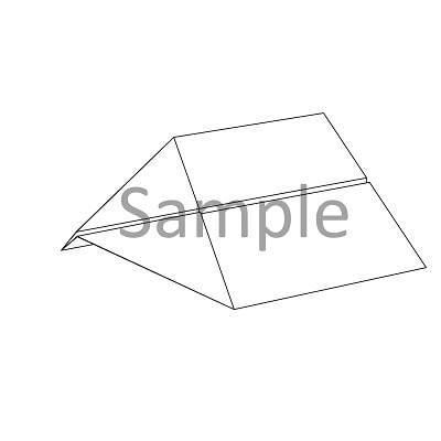 紙飛行機 180×180度 3Dイラスト