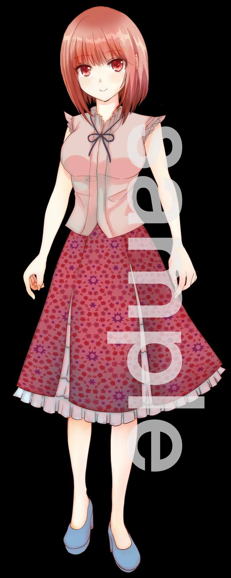 私服の女の子立ち絵8