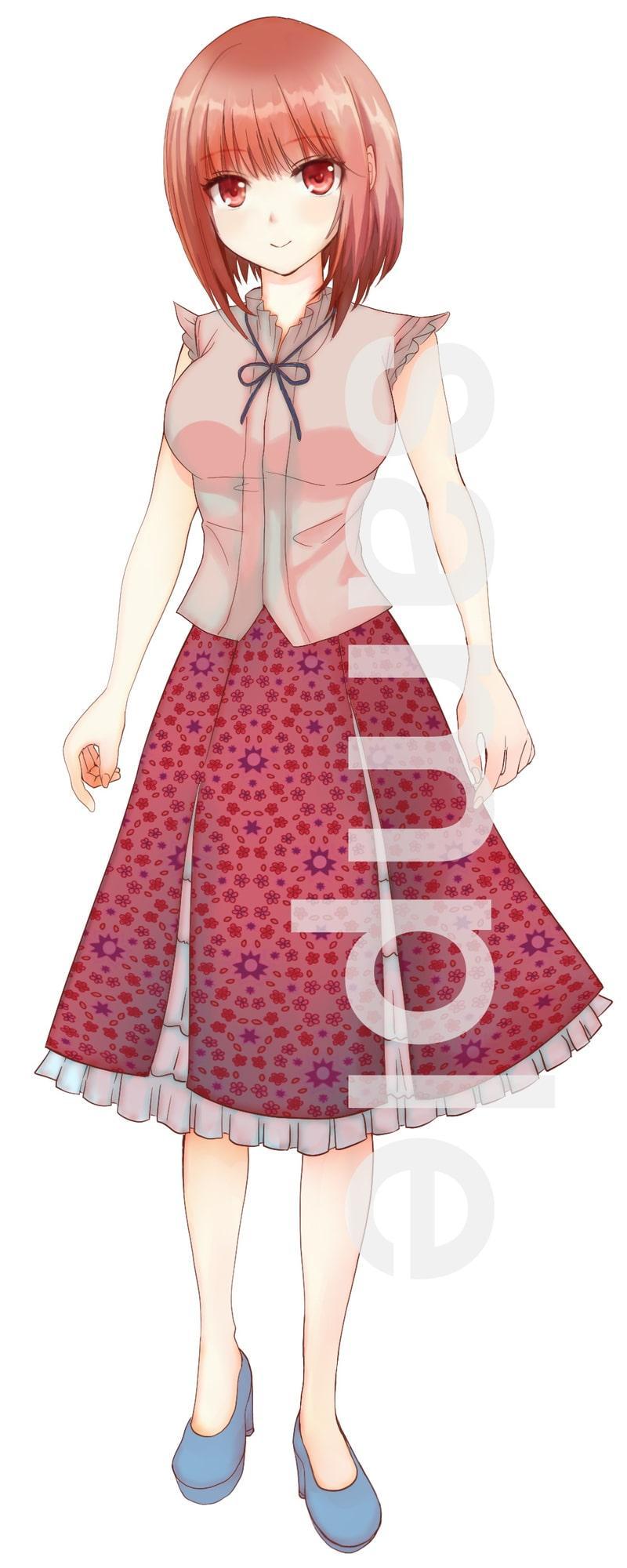 私服の女の子立ち絵8