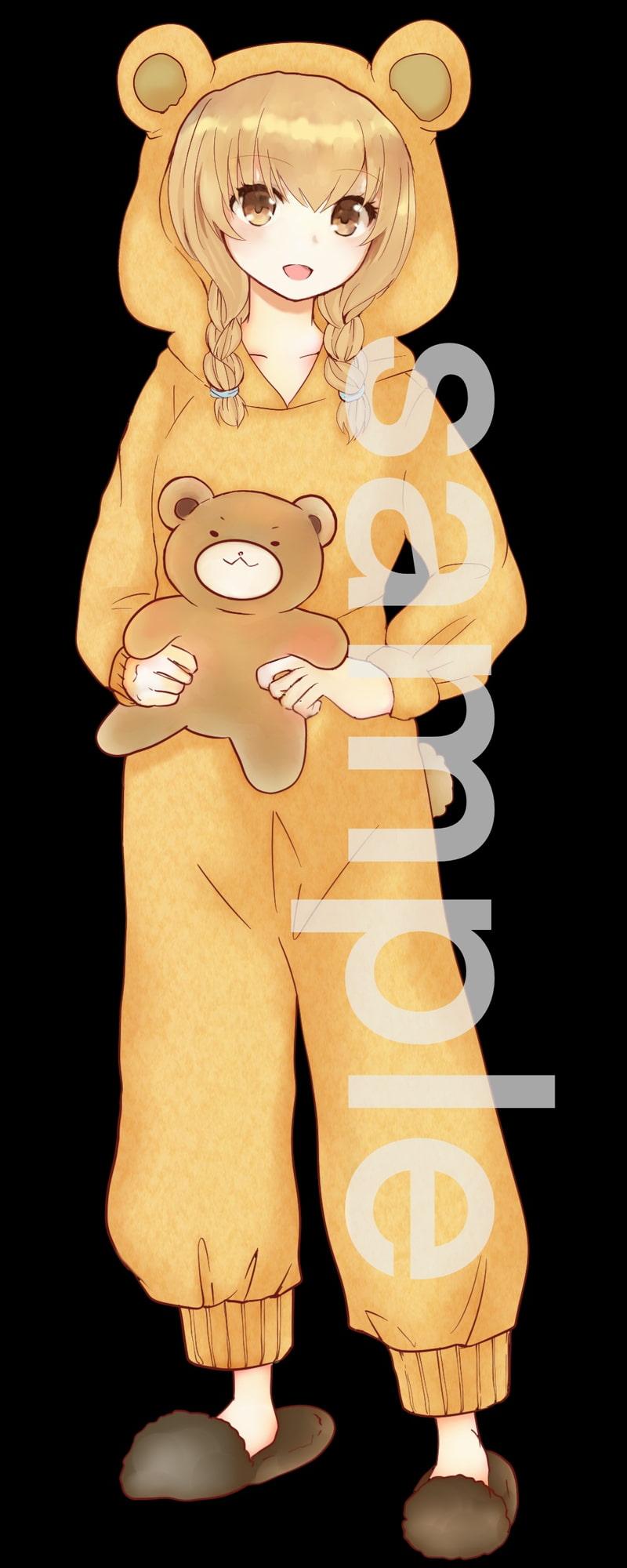 着ぐるみの少女立ち絵3