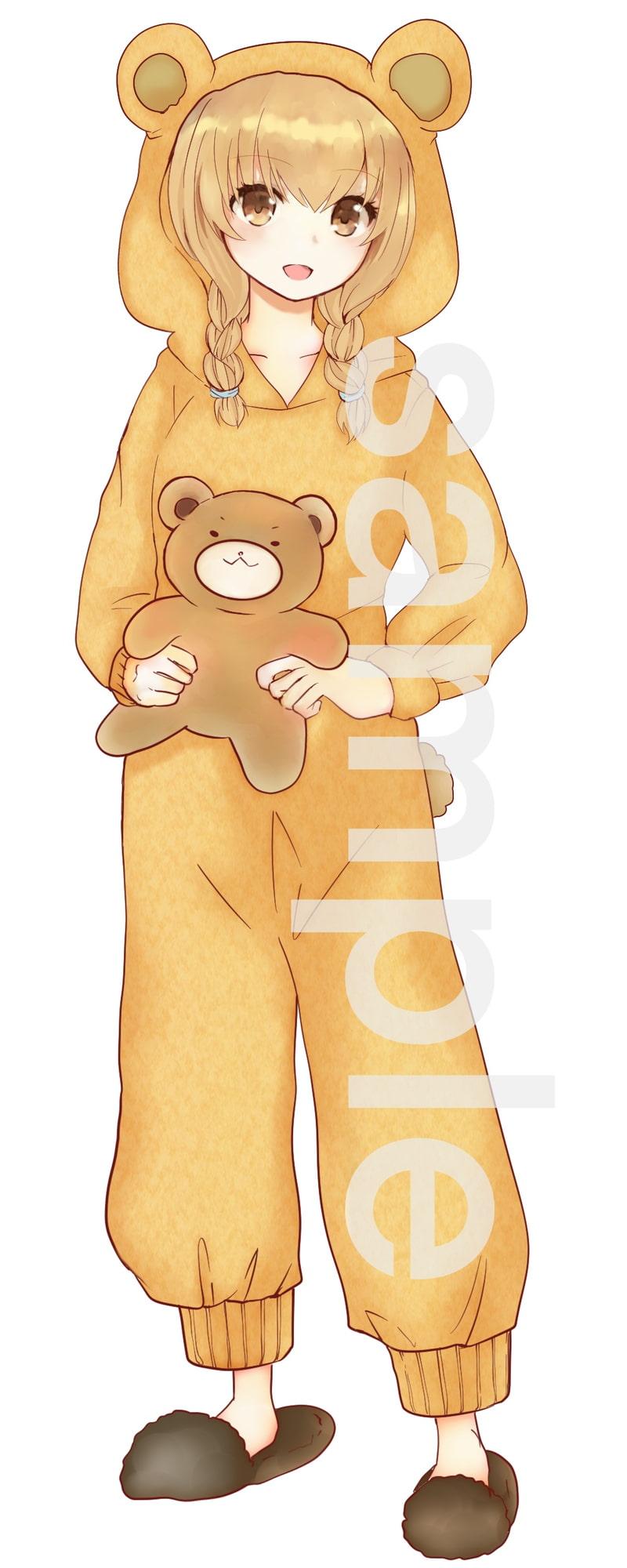 着ぐるみの少女立ち絵3