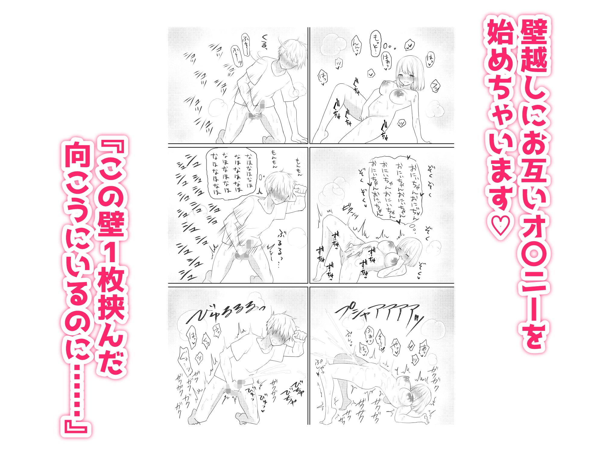[背徳近親相姦]ツンデレ妹との再会。互いの成長にムラムラして壁越しオナニーし合うも収まらず遂には…