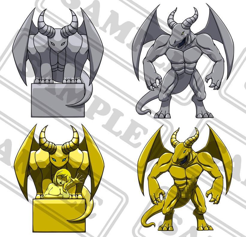 [画像素材]モンスター素材 ガーゴイル