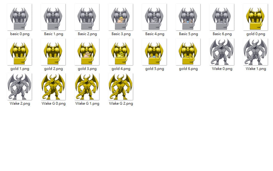 [画像素材]モンスター素材 ガーゴイル