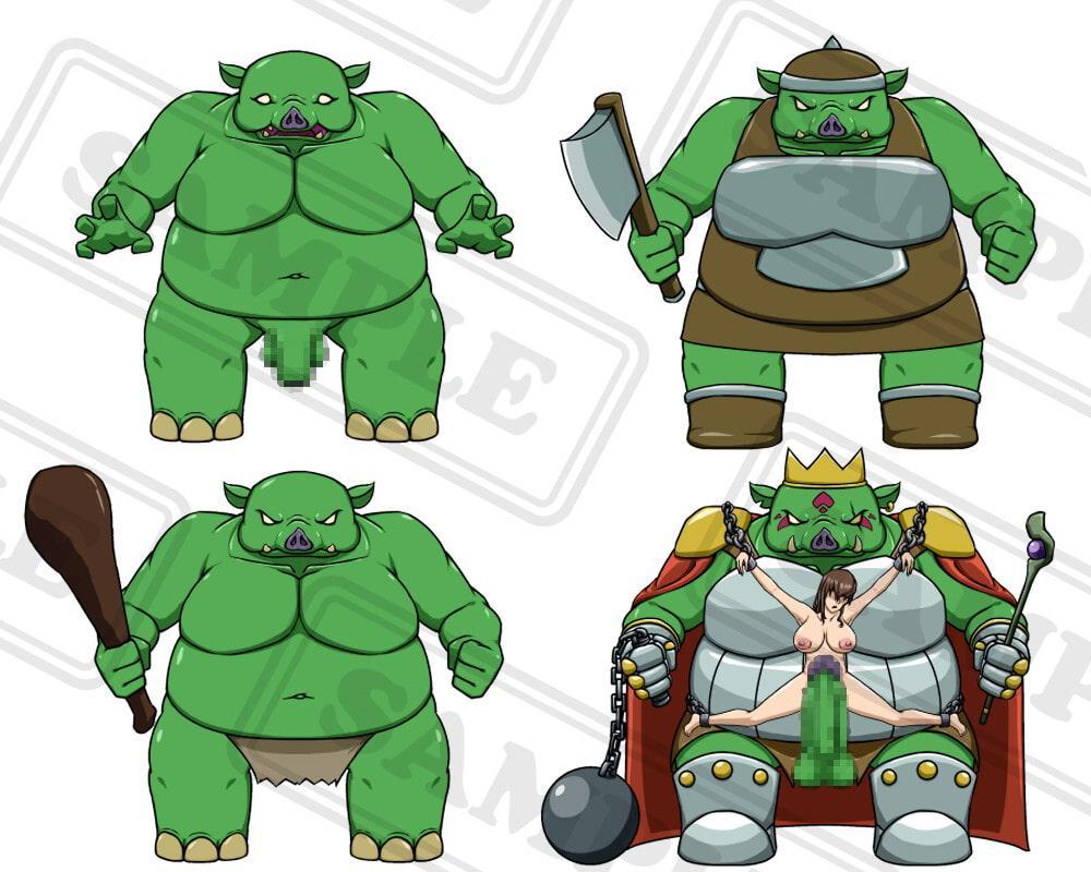 [画像素材]モンスター素材 豚オーク