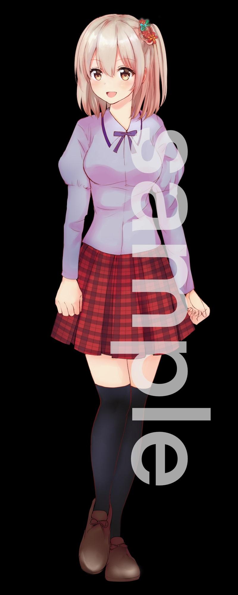 制服の女の子立ち絵24