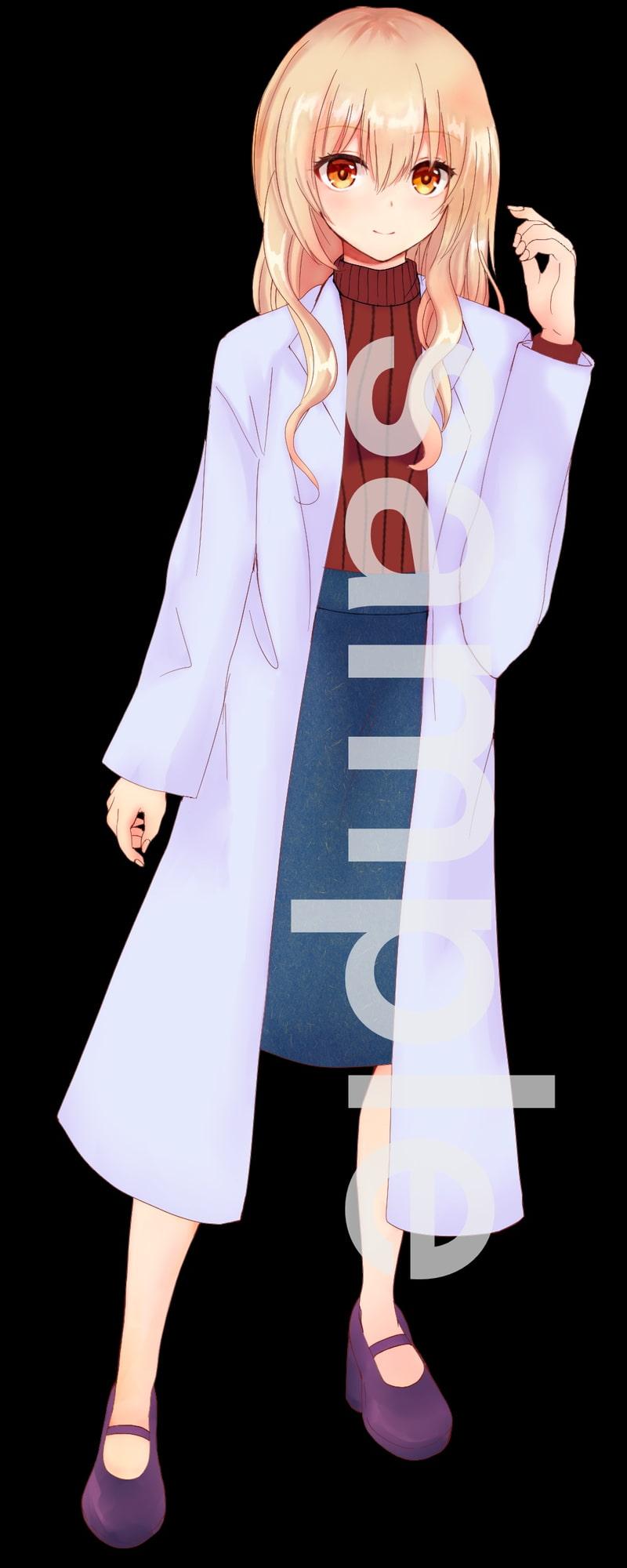 教師・OL風女の子立ち絵11