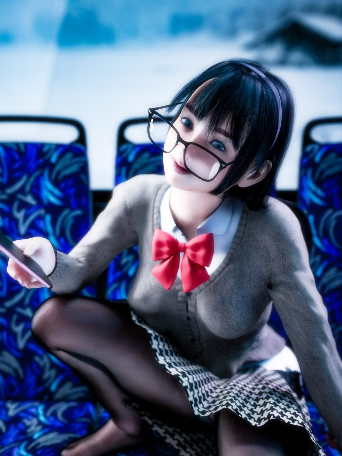 タイツ越しのパンツ5