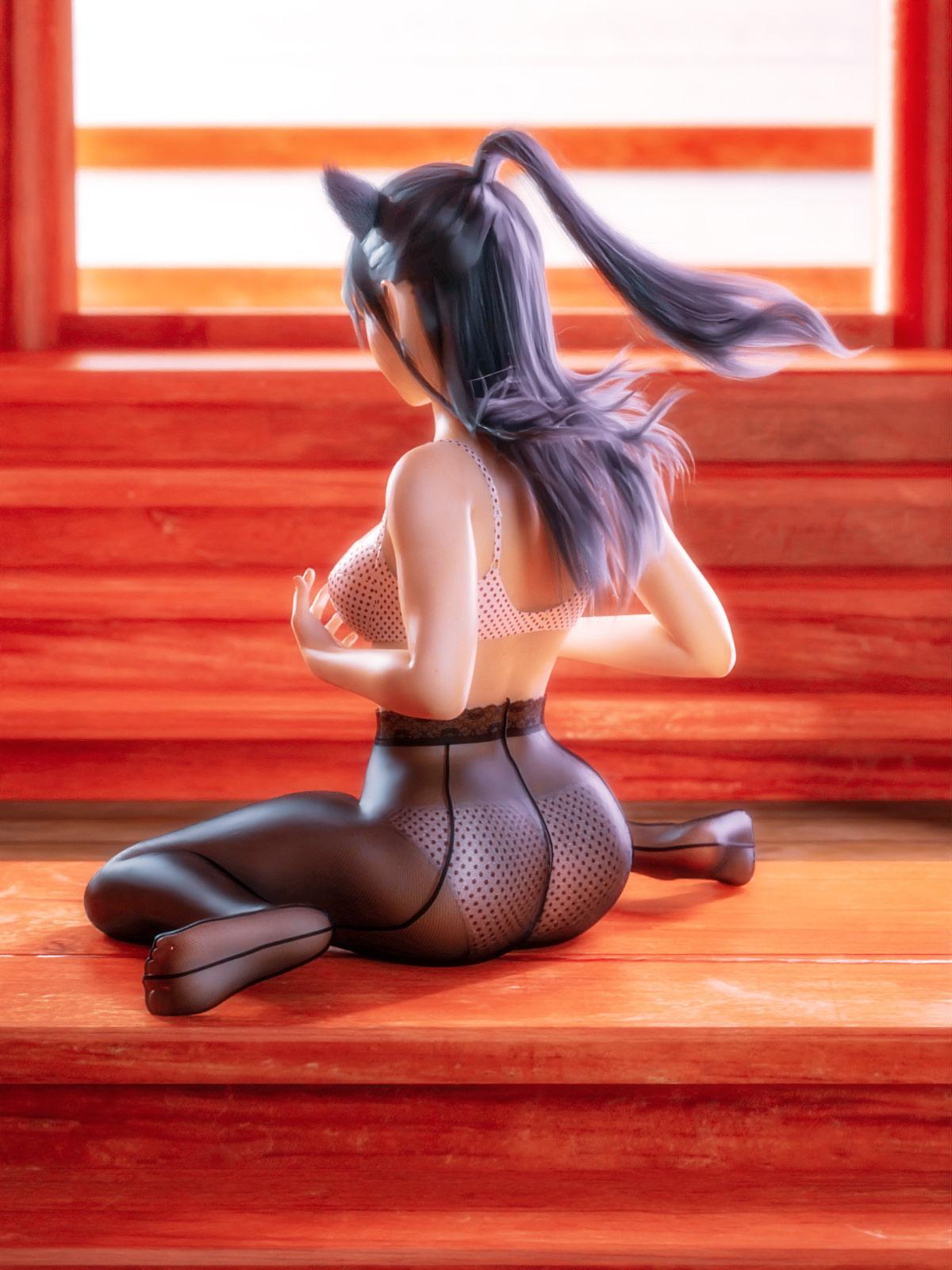 タイツ越しのパンツ5