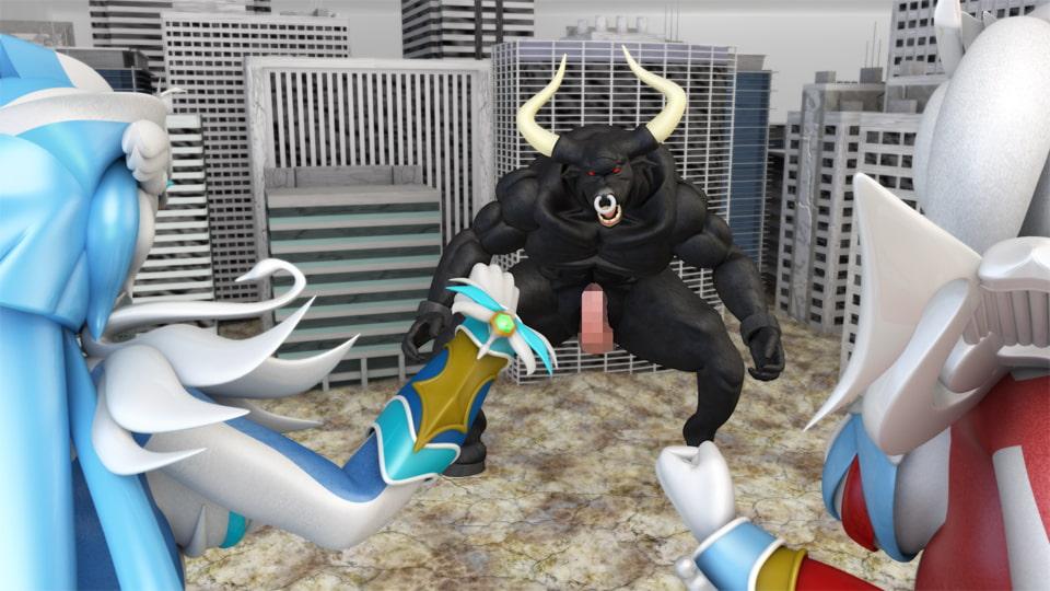 【超催眠術獣星人サイミノタウロス】ブレイヴライラ&キグナス