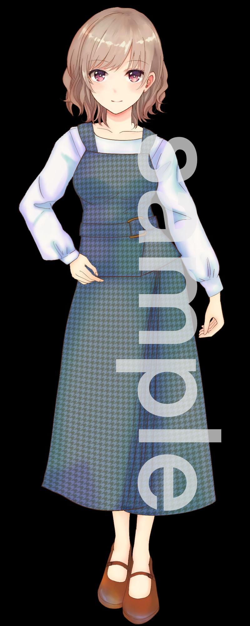 私服の女の子立ち絵9