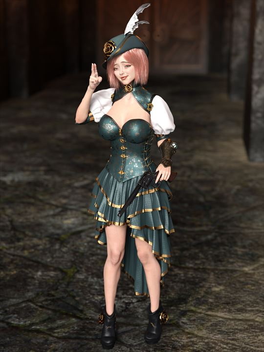 素材屋☆歌う宝石箱☆画像素材(レディガンナー)