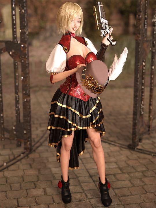 素材屋☆歌う宝石箱☆画像素材(レディガンナー)