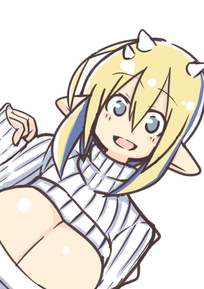 ツノがチャームポイントでたてセタが似合う悪魔のお姉さん