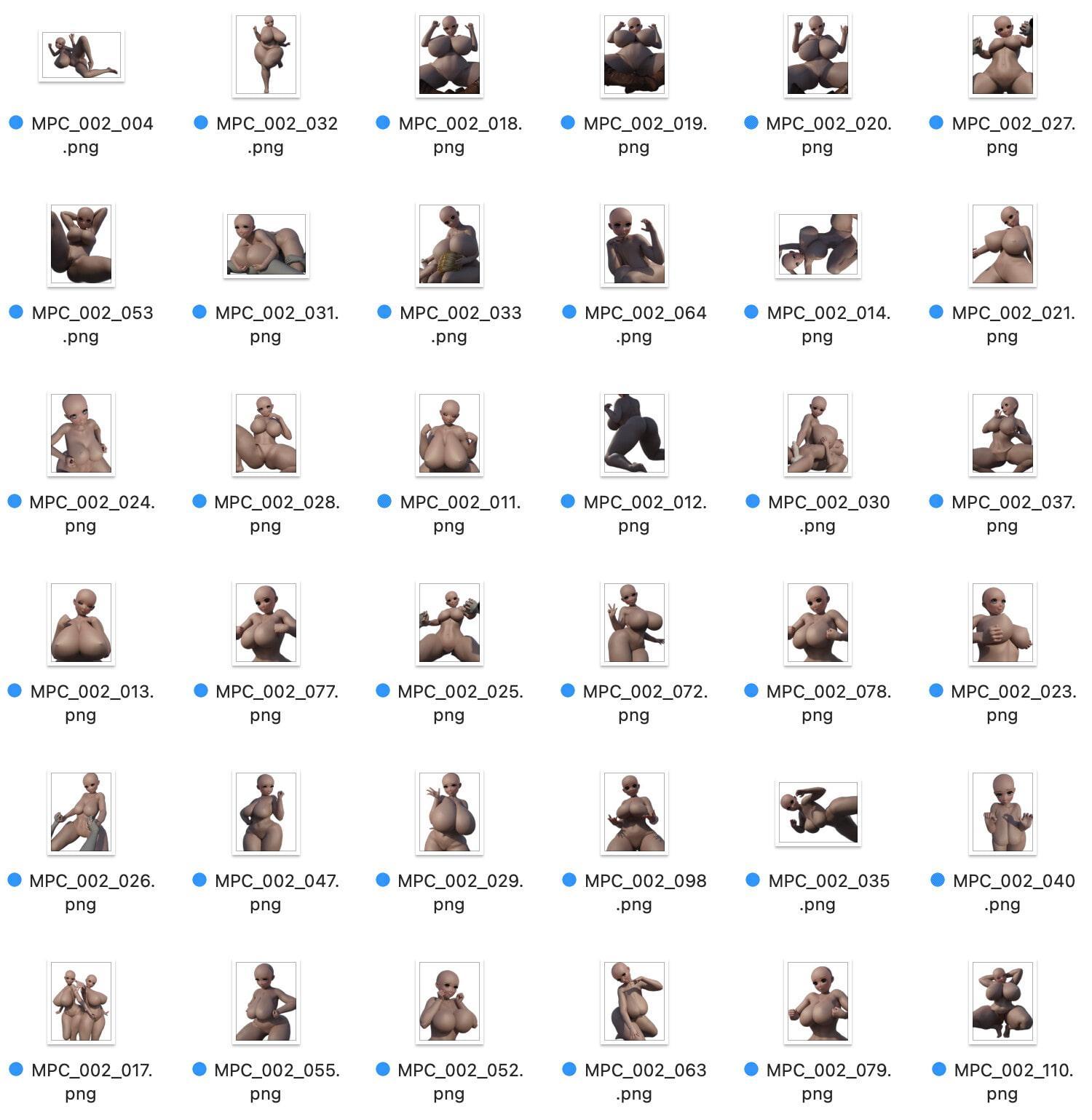 トレス可!超ムチムチ3Dポーズ集withイラスト集2