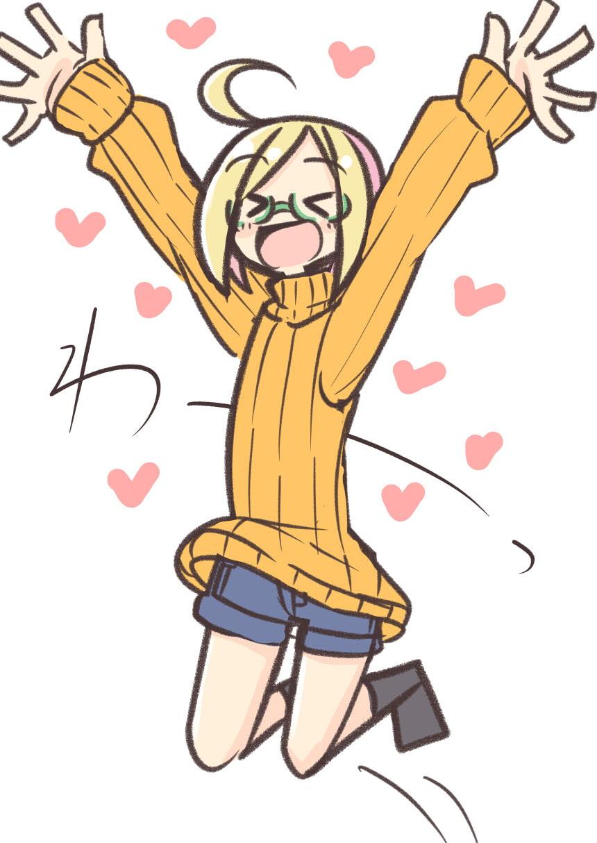 ツイッターらくがきまとめ集 金髪デコメガネロリ